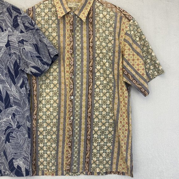 Lot of 2 Vintage Tori Richard Hawaiian Shirt Mens Medium Cotton Tiki Resort USA - Picture 3 of 16